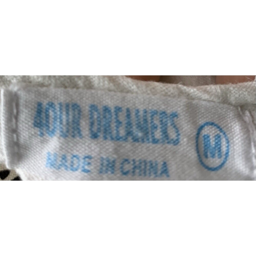 4Our Dreamers Dress M White Ruffle Sleeve Midi Linen Blend Sundress FLAW - Picture 10 of 12